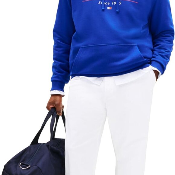 Comfortable & Stylish Men's Big & Tall Chinos - Machine Washable White Pants - Picture 3 of 4